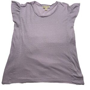 Michael Kors Woman’s Short Sleved Knot Top Large Lilac light weight
